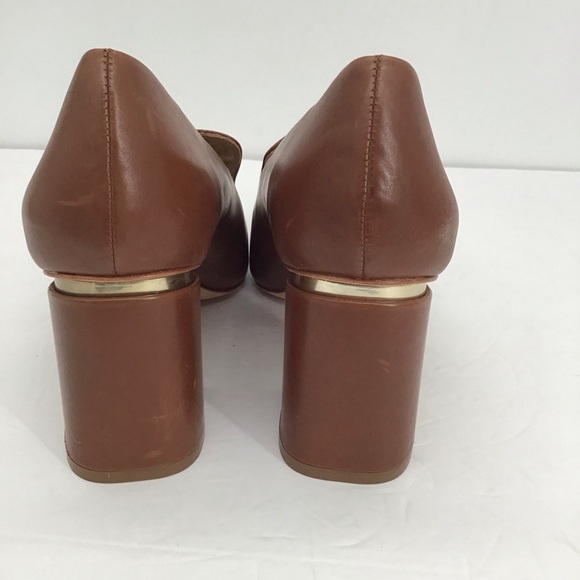 Antonio Melani Azelyn Leather Block Heel Shoe Career Bus Casual NWOT Size 9.5 - Picture 5 of 11